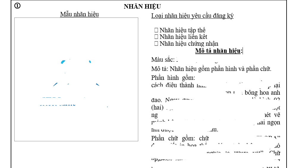 Cách ghi tờ khai đăng ký nhãn hiệu 4